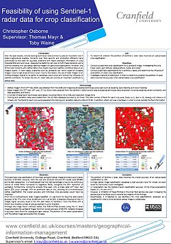 Osborne. Feasibility of using Sentinel-1 radar data for crop classification